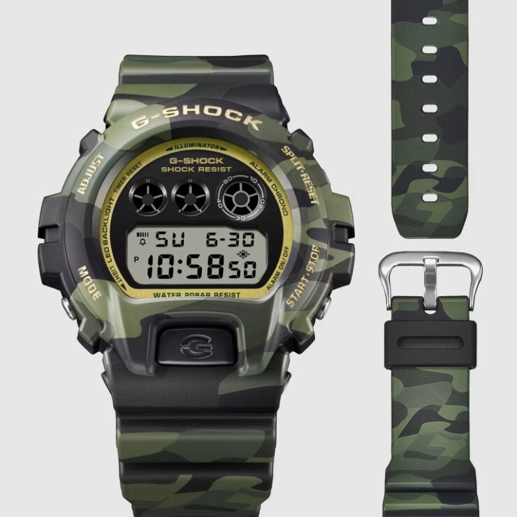 Loạt G-Shock mới của Casio gây chú ý với thiết kế ngụy trang pha sắc vàng - 2