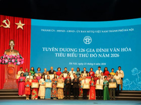 Tuyên dương 126 gia đình văn hóa tiêu biểu Thủ đô năm 2026