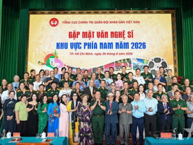 Đại tướng Nguyễn Trọng Nghĩa chủ trì gặp mặt đại biểu văn nghệ sĩ khu vực phía Nam