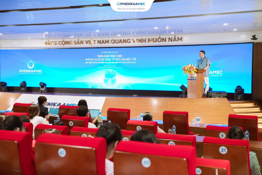 Gần 300 cán bộ y tế tham gia đào tạo chuẩn mã hóa bệnh tật theo ICD-10 thực hiện Thông tư 06/2026/TT-BYT tại PhenikaaMec - 1