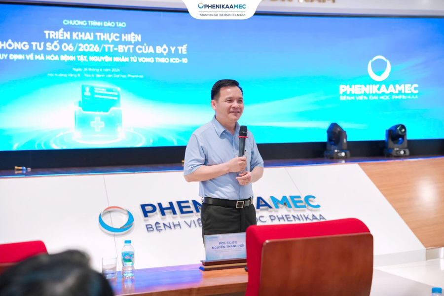 Gần 300 cán bộ y tế tham gia đào tạo chuẩn mã hóa bệnh tật theo ICD-10 thực hiện Thông tư 06/2026/TT-BYT tại PhenikaaMec - 3