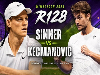 Thể thao - Trực tiếp tennis Sinner - Kecmanovic: Khó tạo địa chấn (Wimbledon)