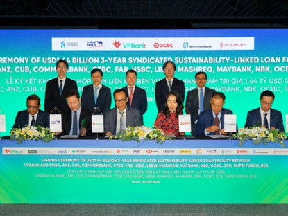 Thông tin doanh nghiệp - VPBank ký kết khoản vay hợp vốn liên kết bền vững đầu tiên trị giá 1,44 tỷ USD