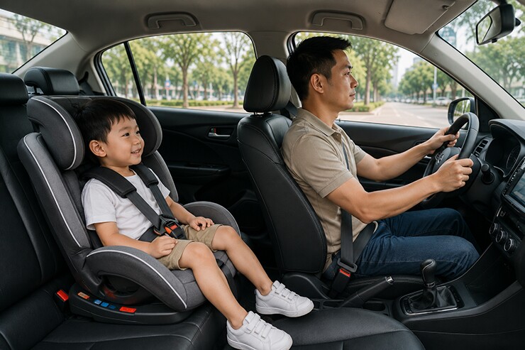 Từ 15/8, tài xế chở trẻ dưới 10 tuổi không dùng ghế an toàn sẽ bị phạt cảnh cáo - 1