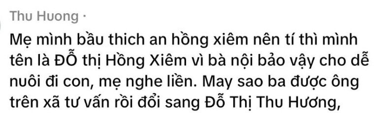 Bà nội định đặt tên cho cháu là Đỗ Thị Hồng Xiêm, nhân viên sửa thành cái tên rất dịu dàng, thanh cao - 2