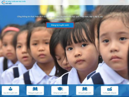 Hà Nội tuyển sinh đầu cấp trực tuyến đạt tỷ lệ cao
