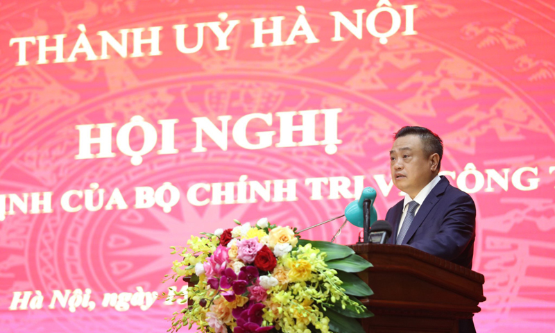 Bộ Chính trị phân công đồng chí Trần Sỹ Thanh giữ chức Phó Bí thư Thành ủy Hà Nội và được giới thiệu để bầu Chủ tịch TP Hà Nội - 4