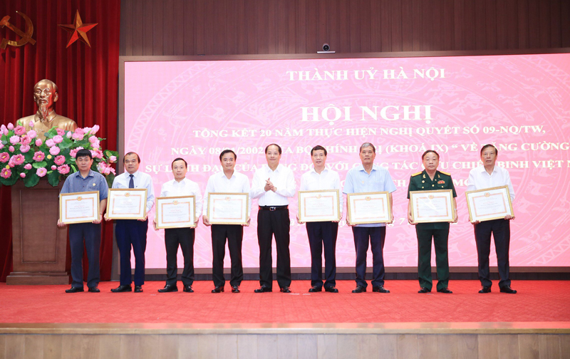 Thành ủy Hà Nội tổng kết 20 năm thực hiện “Tăng cường sự lãnh đạo của Đảng đối với công tác cựu chiến binh Việt Nam trong giai đoạn cách mạng mới” - 2