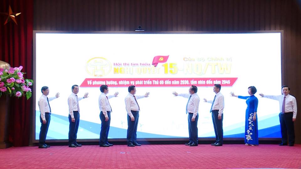 Ban Tuyên giáo Thành ủy Hà Nội phát động Hội thi tìm hiểu Nghị quyết số 15-NQ/TW của Bộ Chính trị - 1