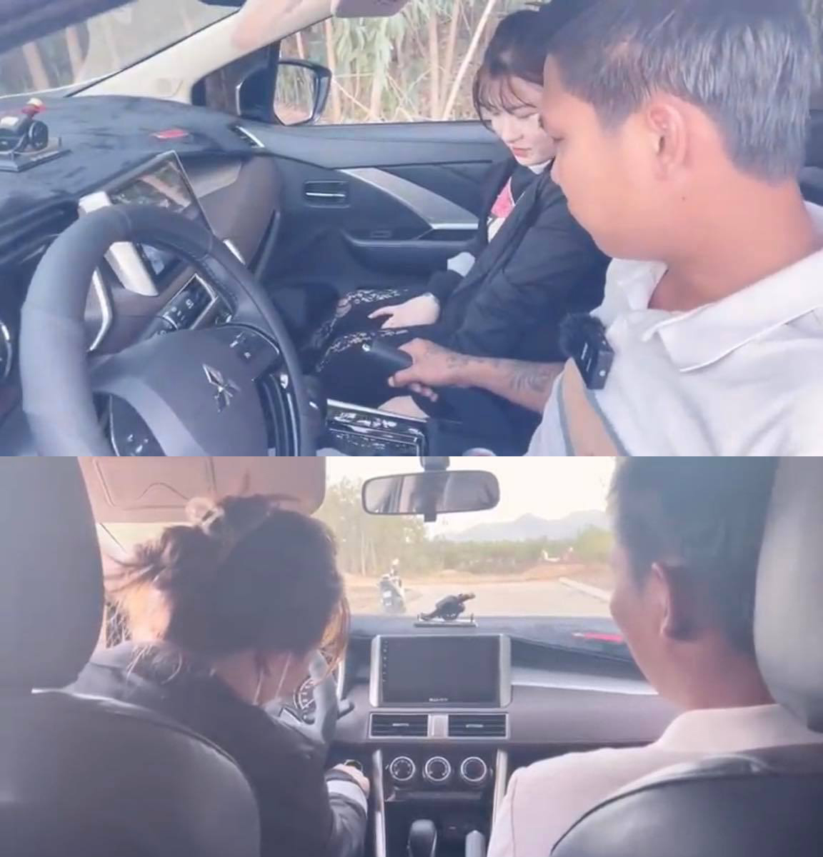 Lộc Fuho ngồi bên vợ xinh trong xe ô tô, clip mới vẫn gây tranh cãi vì điều này - 1