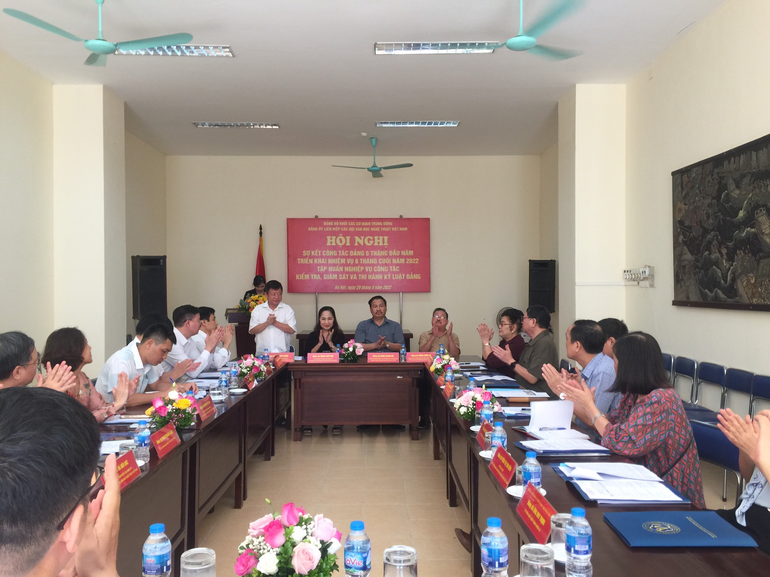 Đảng ủy Liên hiệp các Hội Văn học nghệ thuật Việt Nam: Hội nghị sơ kết công tác Đảng 6 tháng đầu năm và tập huấn nghiệp vụ công tác Đảng 2022 - 1