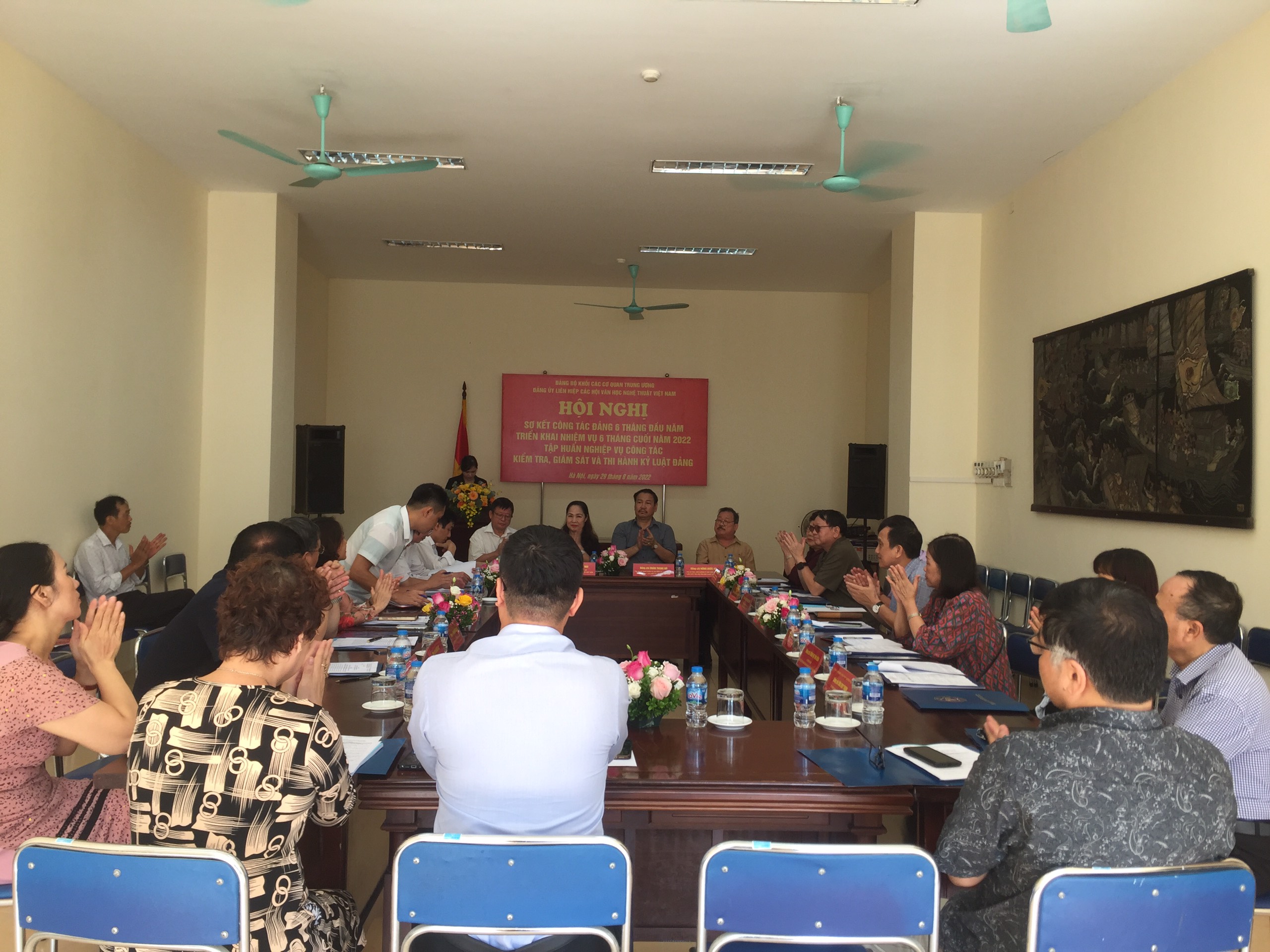 Đảng ủy Liên hiệp các Hội Văn học nghệ thuật Việt Nam: Hội nghị sơ kết công tác Đảng 6 tháng đầu năm và tập huấn nghiệp vụ công tác Đảng 2022 - 3