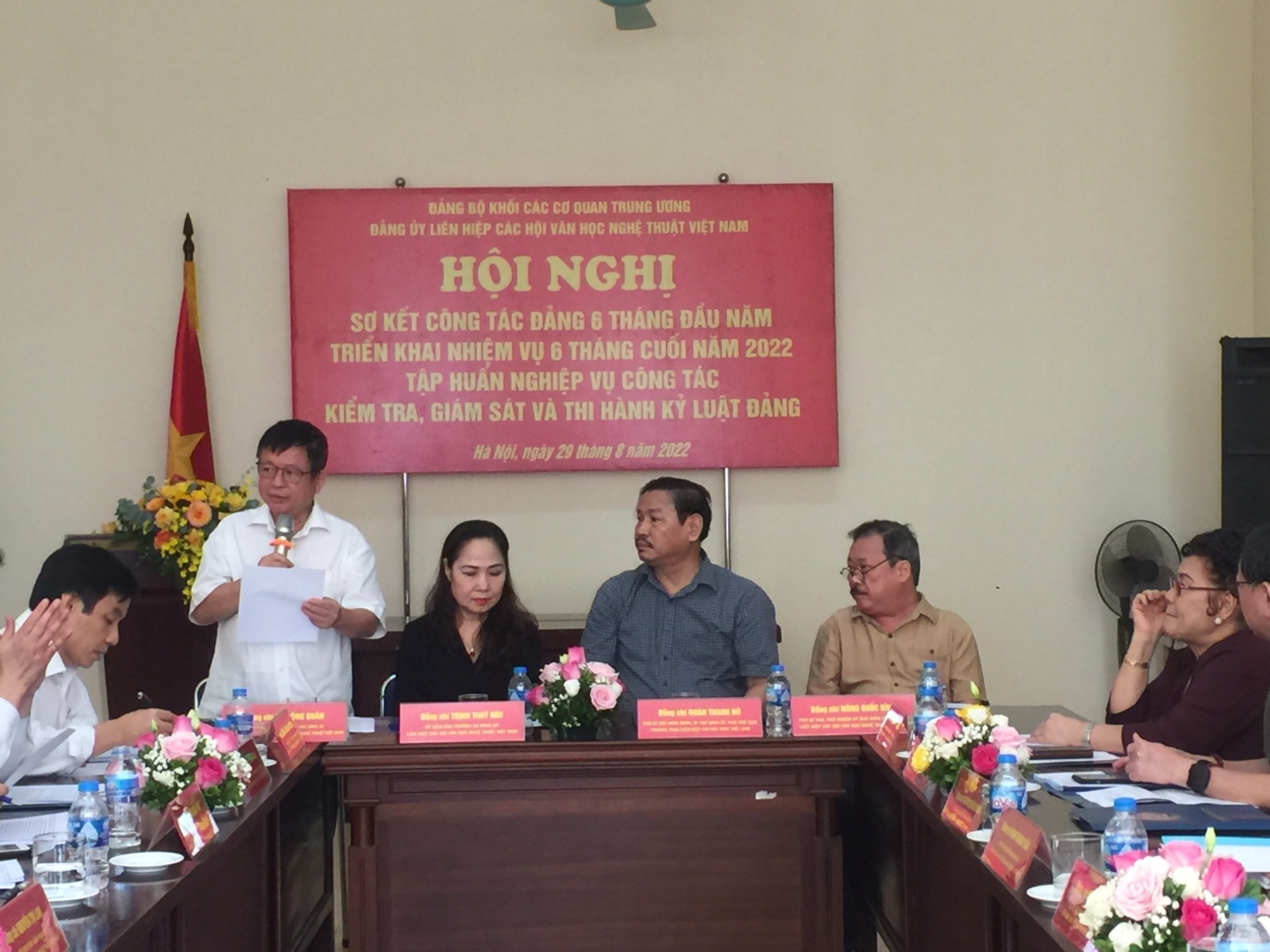 Đảng ủy Liên hiệp các Hội Văn học nghệ thuật Việt Nam: Hội nghị sơ kết công tác Đảng 6 tháng đầu năm và tập huấn nghiệp vụ công tác Đảng 2022 - 2