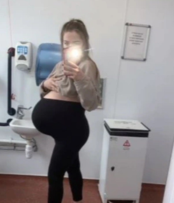 Vác bụng bầu "khổng lồ" đi đẻ, mẹ ngạc nhiên khi bác sĩ thông báo cân nặng của con - 1