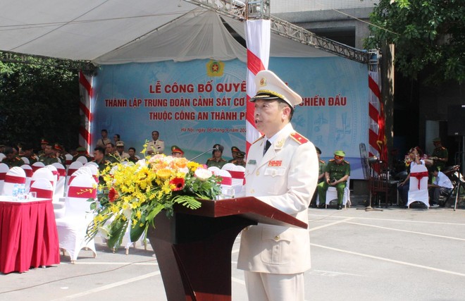 Công bố quyết định thành lập Trung đoàn Cảnh sát Cơ động dự bị chiến đấu Công an thành phố Hà Nội - 3