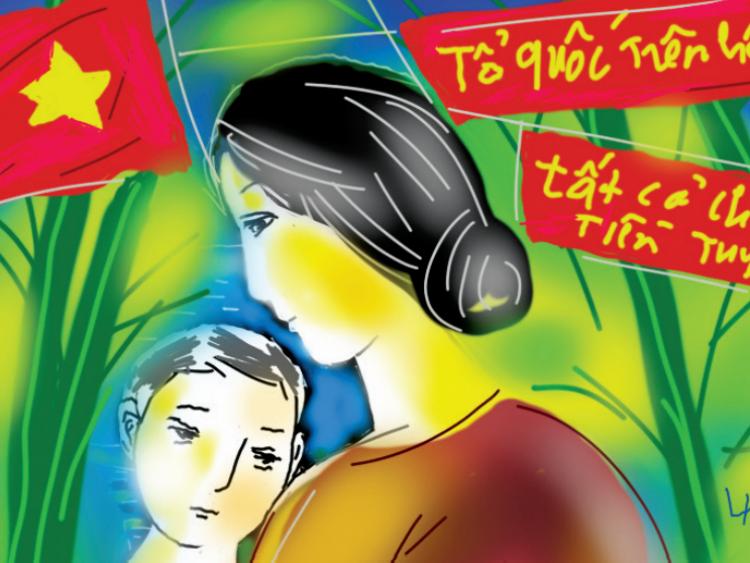 Làng kháng chiến và đón mừng hòa bình lập lại