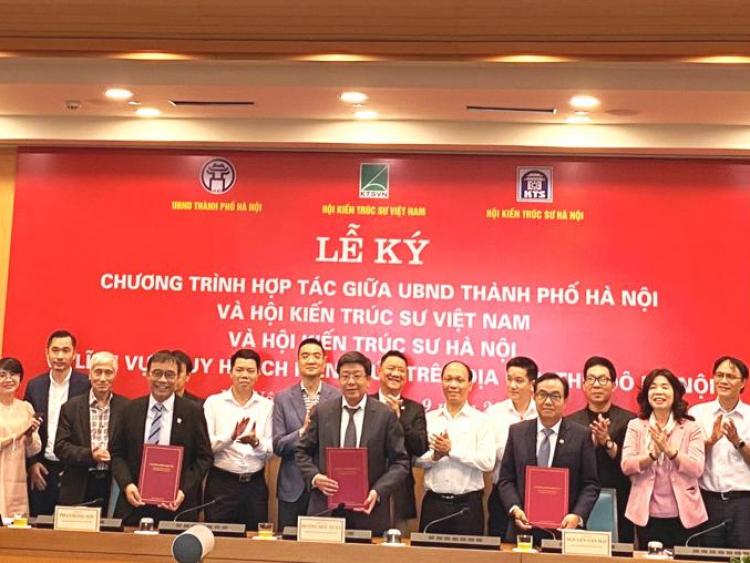 Thành phố Hà Nội và Hội Kiến trúc sư Việt Nam ký chương trình hợp tác về quy hoạch, kiến trúc