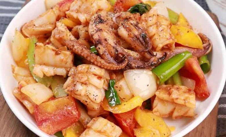 11 cách làm mực xào thập cẩm cùng dưa leo, hành tây ngon giòn, không tanh - 21