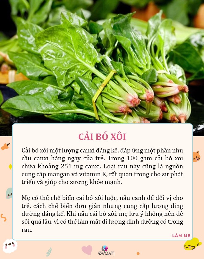 6 loại rau ngoài chợ chỉ 5000 đồng một bó nhưng tràn trề canxi cho con - 7