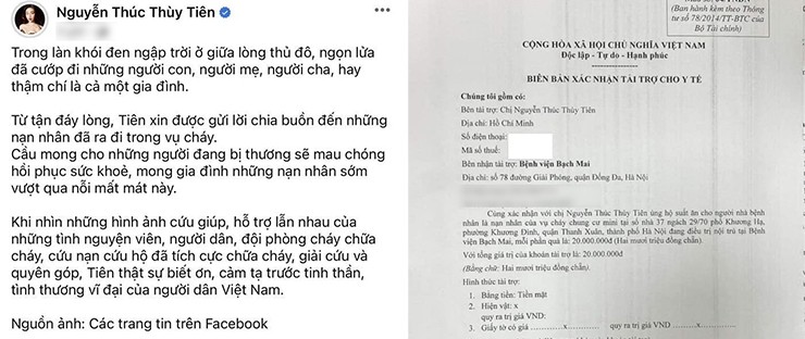 Sao Việt hủy show để tưởng niệm, hỗ trợ người dân chung cư mini bị cháy hàng trăm triệu đồng - 4