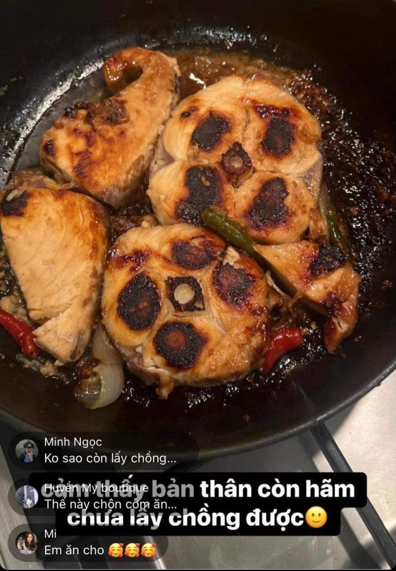 Khoe món cá bóng đêm làm dân mạng tưởng bánh Trung thu, Miu Lê thấy bản thân &#34;chưa lấy được chồng&#34; - 1