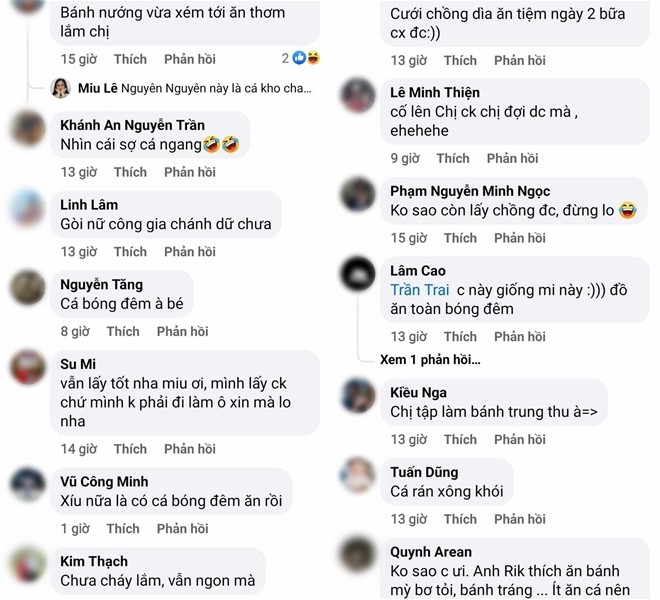 Khoe món cá bóng đêm làm dân mạng tưởng bánh Trung thu, Miu Lê thấy bản thân &#34;chưa lấy được chồng&#34; - 2