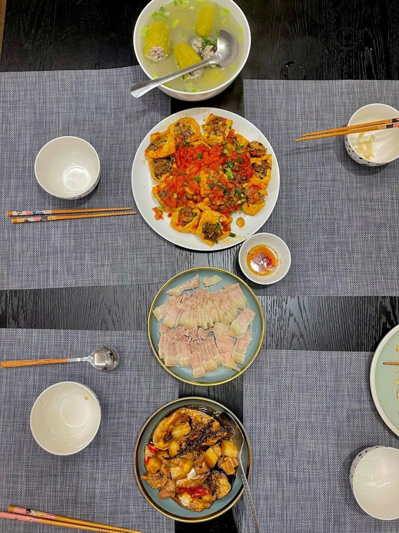 &#34;Nàng dâu nghìn tỷ&#34; nịnh chồng vào bếp nấu cơm ngon hơn cả nhà hàng, còn tiết lộ bí quyết để rán đậu giòn tan - 5