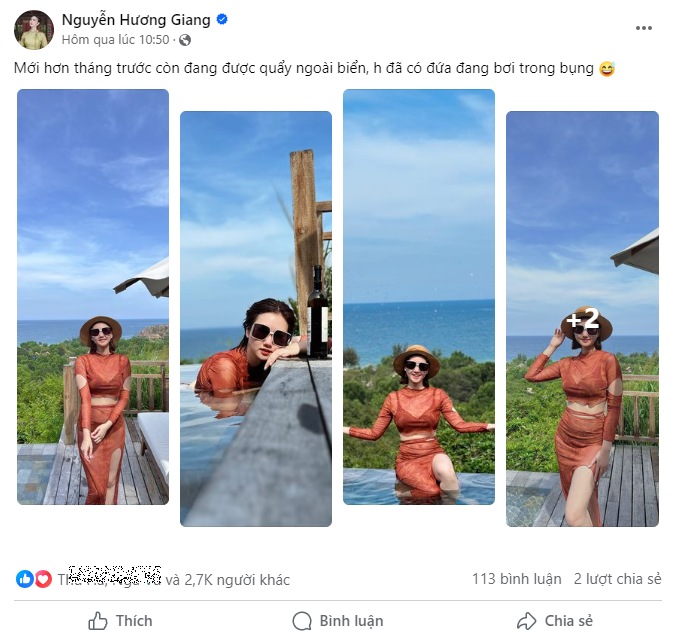 Diễn viên Hương Giang mang thai lần 2 “nghén khủng khiếp” nhưng có 1 điểm ai cũng ao ước - 1