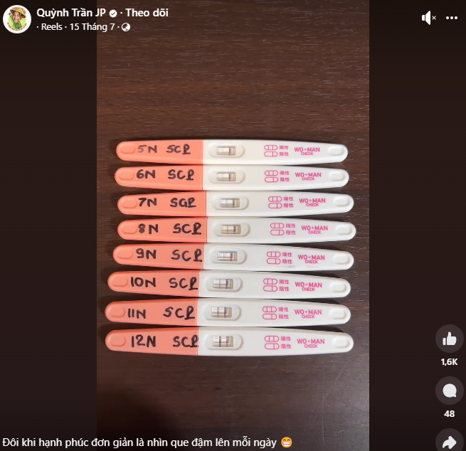 Quỳnh Trần JP mang thai ở tuổi 39 nhờ IVF, biểu cảm của ông xã và bố mẹ chồng gây tò mò - 1