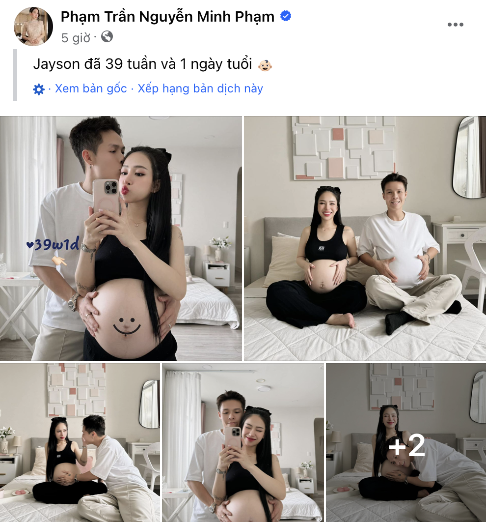 Ái nữ nhà Minh Nhựa khoe bộ ảnh cuối cùng trước khi sinh, nhan sắc “thách thức” tháng cuối thai kỳ - 8