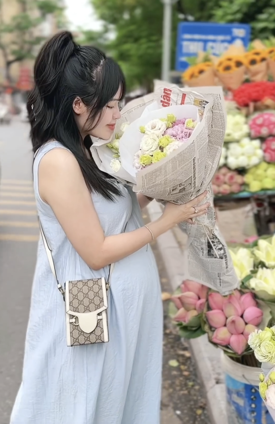 Vợ bầu của diễn viên Anh Tuấn chạm mốc gần 70kg nhưng vẫn như nàng thơ - 2