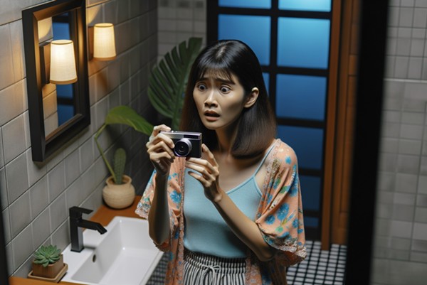 Chủ nhà rất nhiệt tình, cô gái chưa kịp vui sướng thì phát hiện bị quay lén - 1