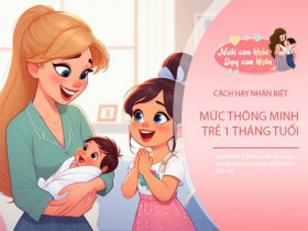 Nhìn từ 4 góc độ, mẹ biết ngay dấu hiệu trẻ sơ sinh 1 tháng tuổi thông minh, lanh lợi