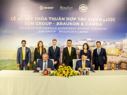 Thông tin doanh nghiệp - Sun Group hợp tác chiến lược với BrauKon &amp; Camba phát triển thương hiệu bia Sun KraftBeer