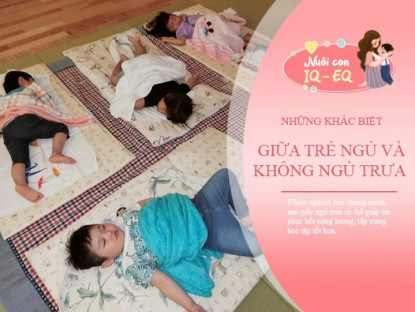 Gia đình - Sau 10 năm, khoảng cách giữa trẻ ngủ trưa và không ngủ trưa hiện rõ ở 4 khía cạnh