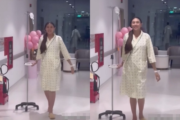 Võ Hoàng Yến catwalk trong hành lang bệnh viện, đi sinh con mà ngỡ trên sàn diễn - 1