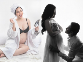 Nữ diễn viên Việt hỏi ý bạn trai đóng cảnh nóng, bầu 6 tháng không dám khoe bụng vì sợ bị la, em bé có máu dancer dù chưa chào đời