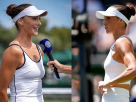 Người mẫu gây sốt khi lần đầu dự Wimbledon, 