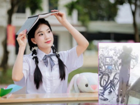Đang sửa xe, ông bố òa khóc nức nở khi biết điểm thi của con gái