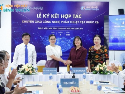 Thông tin doanh nghiệp - Bệnh Viện Mắt Bình Thuận ký kết hợp tác cùng Viện Thị Giác Hải Yến