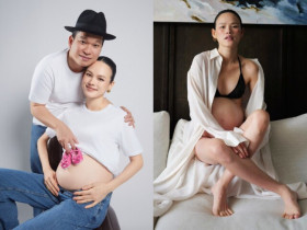 Siêu mẫu Việt đình đám tiết lộ đang bầu con gái, hoa hậu Lương Thuỳ Linh và dàn sao hào hứng đón chờ công chúa nhỏ