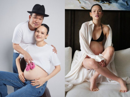 Gia đình - Siêu mẫu Việt đình đám tiết lộ đang bầu con gái, hoa hậu Lương Thuỳ Linh và dàn sao hào hứng đón chờ công chúa nhỏ
