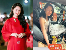 “BTV trẻ nhất Thời sự 19h” khoe dáng nuột nà sau sinh, U40 đứng cạnh nam thần Việt mà nhìn hệt nữ chính phim ngôn tình