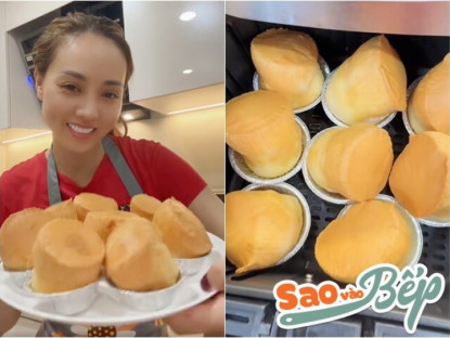 Gia đình - Vợ xinh của NSND Công Lý vào bếp làm món bánh thơm nức nở: &quot;Bạn bè em ai cũng khen ngon&quot;