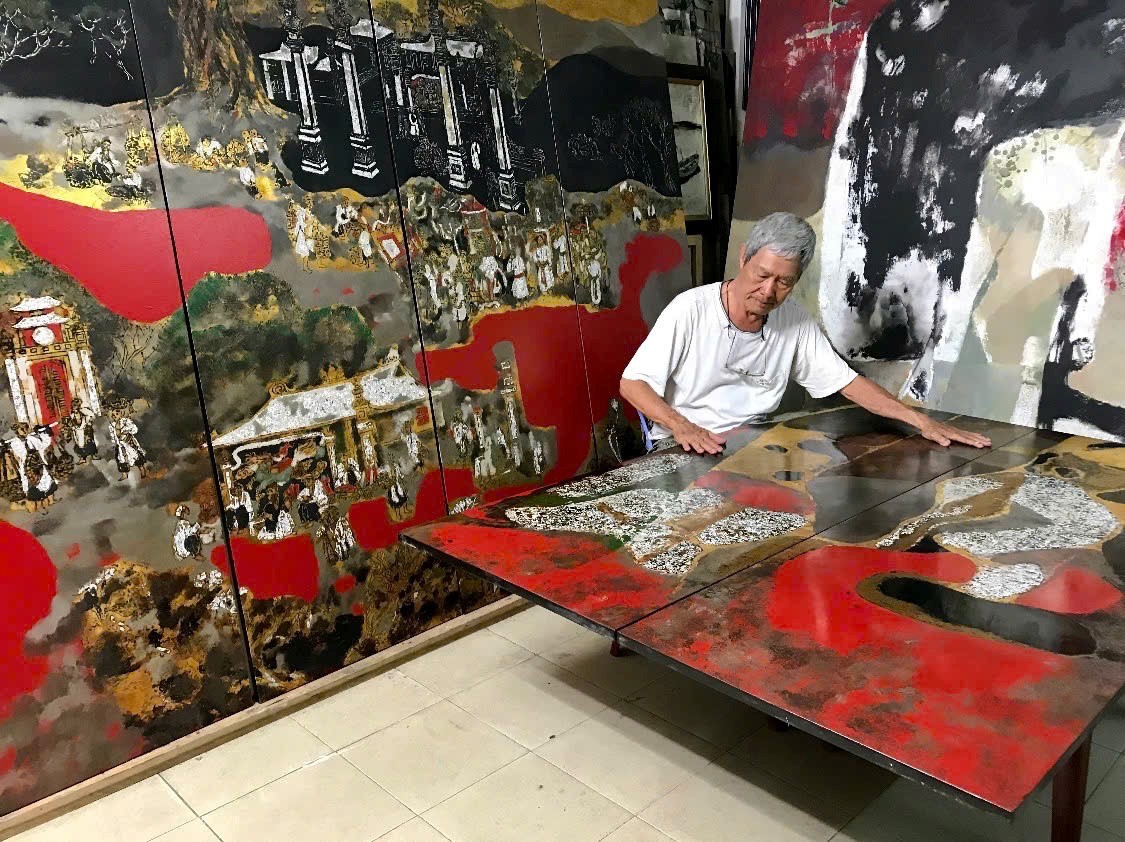 Nguyễn Lâm - họa sĩ sơn mài bậc thầy - 1