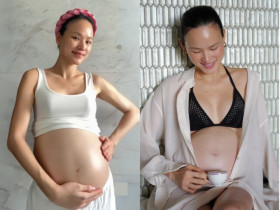 Sát ngày đẻ, siêu mẫu Tuyết Lan chạm mốc cân nặng kỷ lục, mách chị em cách ăn uống để "vào con không vào mẹ"