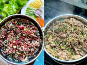 Loại lá tốt như thần dược hấp với thịt bê ngon miễn chê