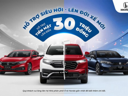 Thông tin doanh nghiệp - Honda Việt Nam tung khuyến mại hấp dẫn, đổi xe chính hãng “Hỗ trợ siêu hời - Lên đời xế mới”
