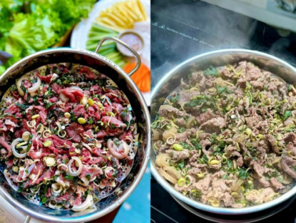 Ẩm thực - Loại lá tốt như thần dược hấp với thịt bê ngon miễn chê