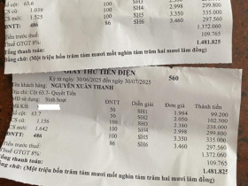 Bất ngờ hoá đơn tiền điện hai nhà cạnh bên giống hệt nhau đến từng con số: EVN nói gì?